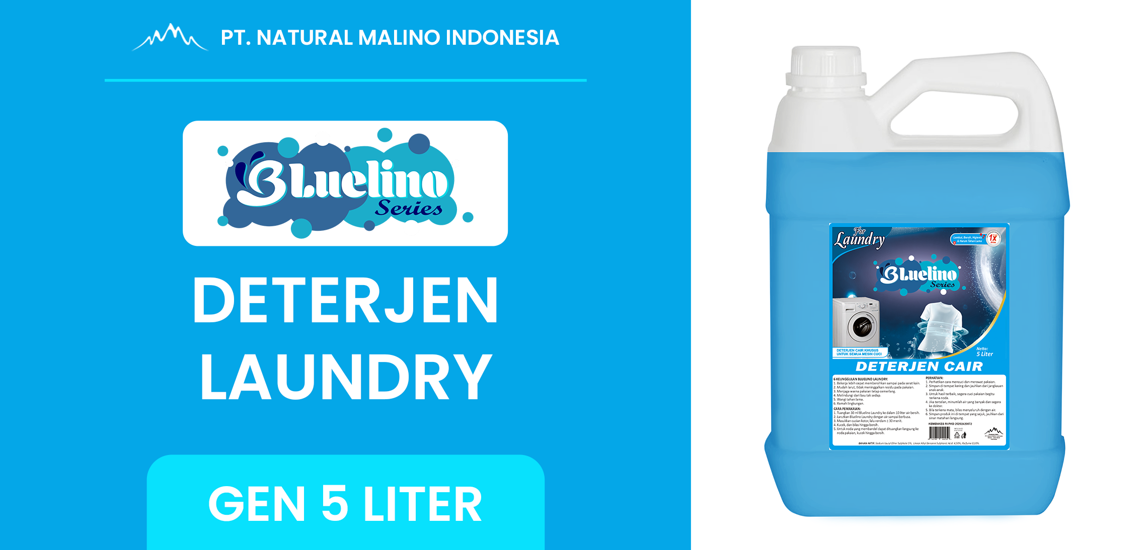 BLUELINO DETERGENT LAUNDRY 5 LITER