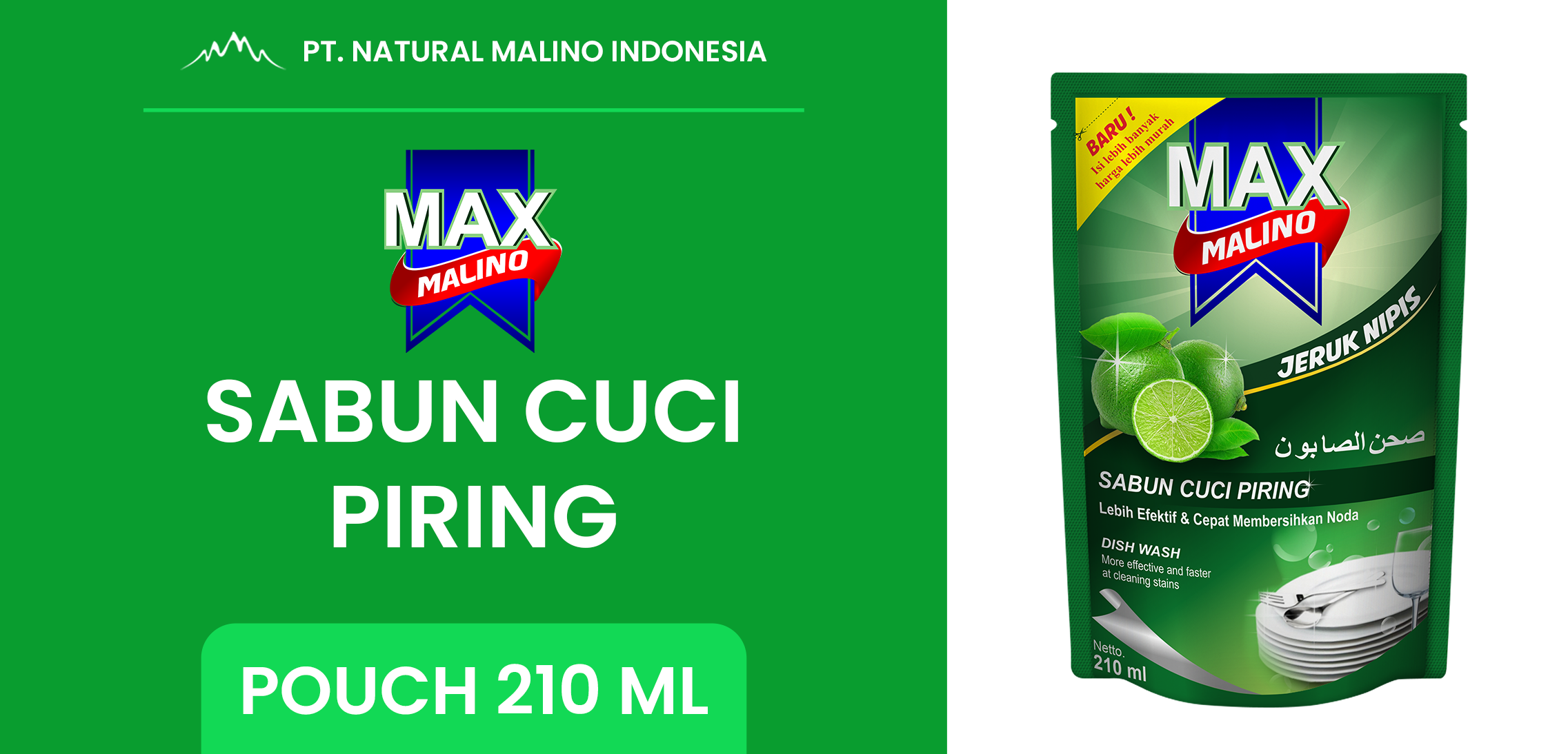 MAX MALINO SABUN CUCI PIRING 210 ML